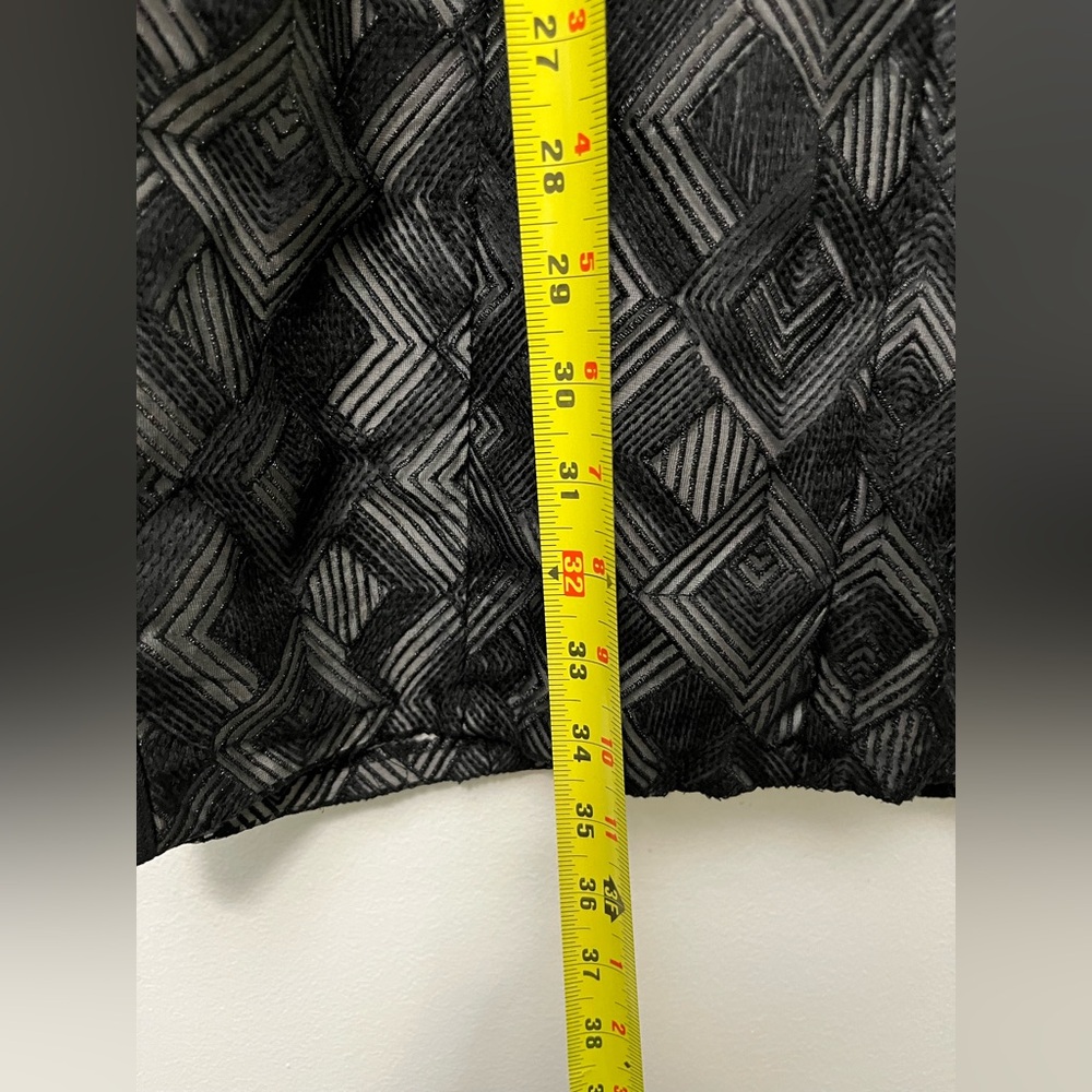 Essentiel  Antwerp Black Silk Cotton Blend Patterned Mini‎ Dress Sz. M - Picture 9 of 12